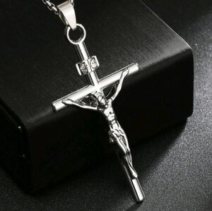 Silver Crucifix Pendant Necklace